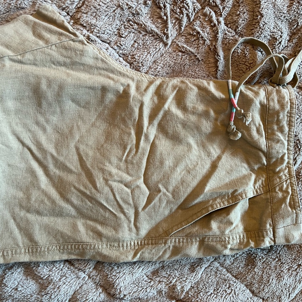 J. Crew Tan Linen Pants